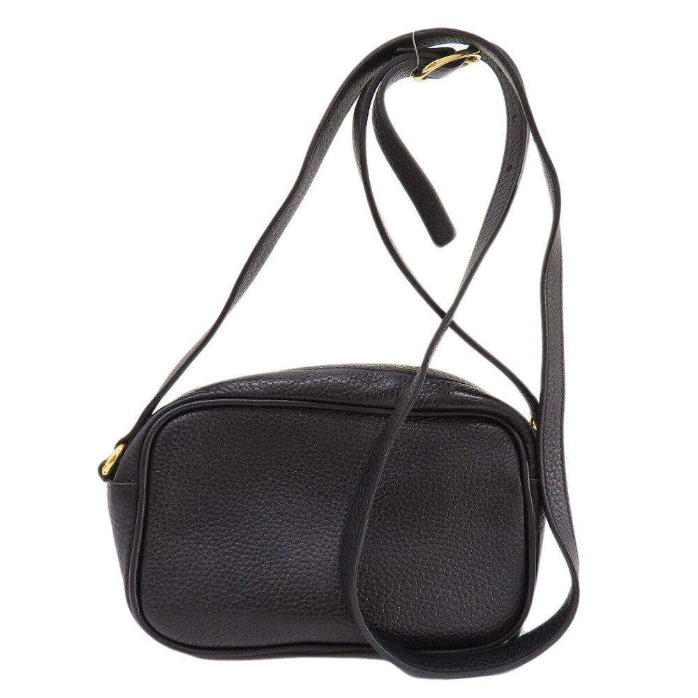 Gucci Soho Shoulder GG Bag Leather Interlocking Black